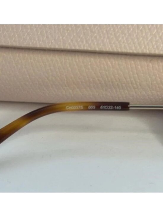 New Authentic Chloé CH 0037S 2343J3 - GOLD/ GREEN GRADIENT Round Sunglasses main image 9